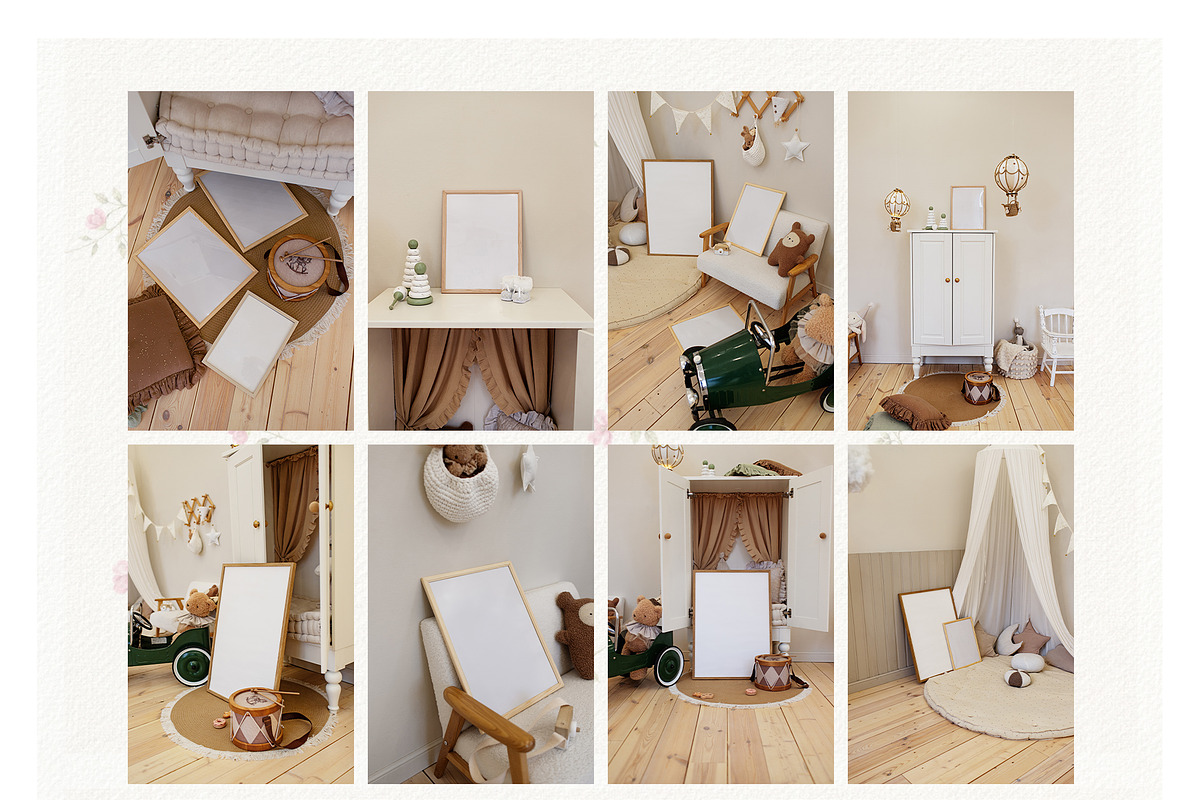Petit Bébé Nursery Frames Mockups, a Household Mockup by Muse Mockups (Photo 15 of 19)