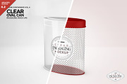 Clear Oval Can Packaging Mockup, a Cups & Container Mockup by INCDesign (Thumbnail 1 of 8)