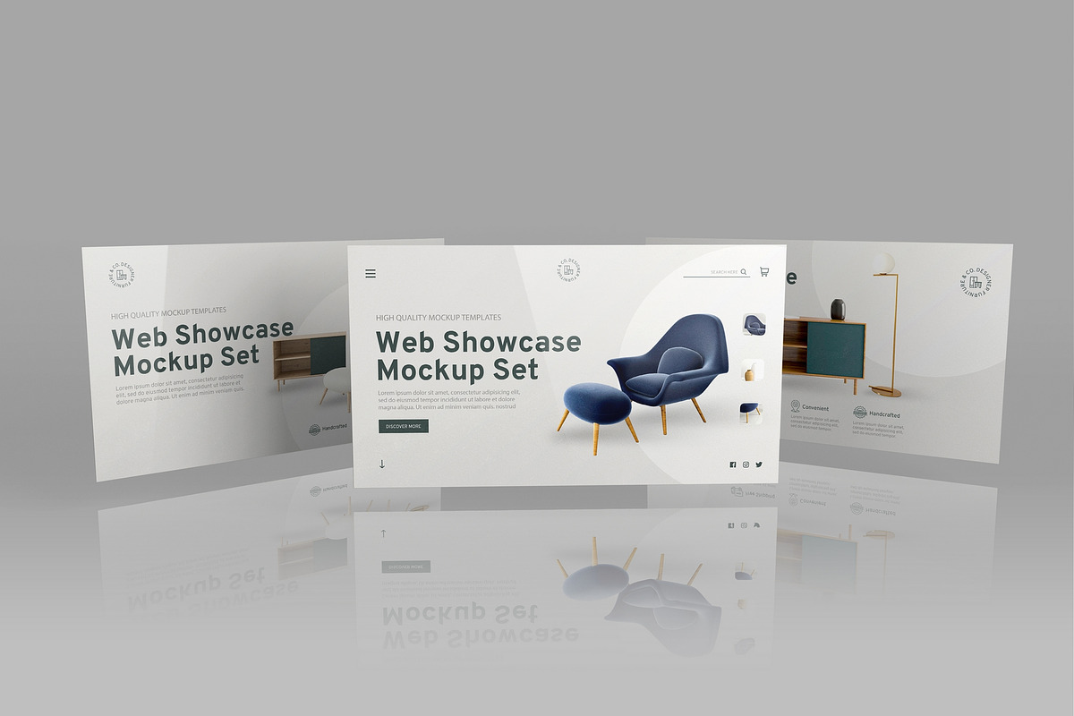 Web Showcase Mockup Set, an Advertising Mockup by MassDream (Photo 7 of 18)