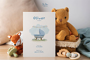 Minimal Birth Announcement Template, a Card Template by SabaIslam.Studio (Thumbnail 2 of 8)