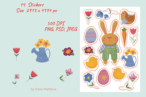 Spring stickers