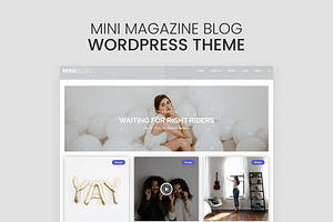 Mini Magazine Blog WordPress Theme, a WordPress Template by Pixflow