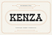 Kenza - Vintage Serif Font, a Serif Font by Aqeel_Art (Thumbnail 1 of 8)
