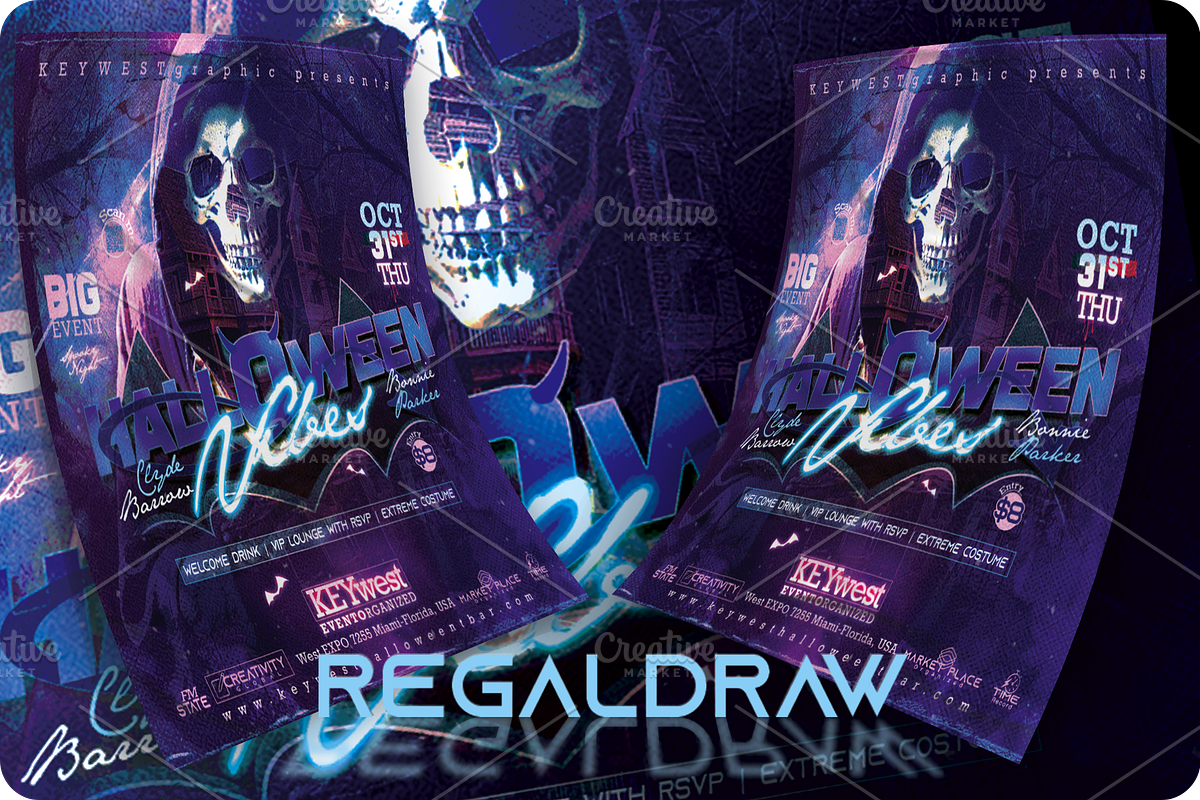 Halloween Party Flyer, a Flyer Template by regalDRAW (Photo 2 of 3)