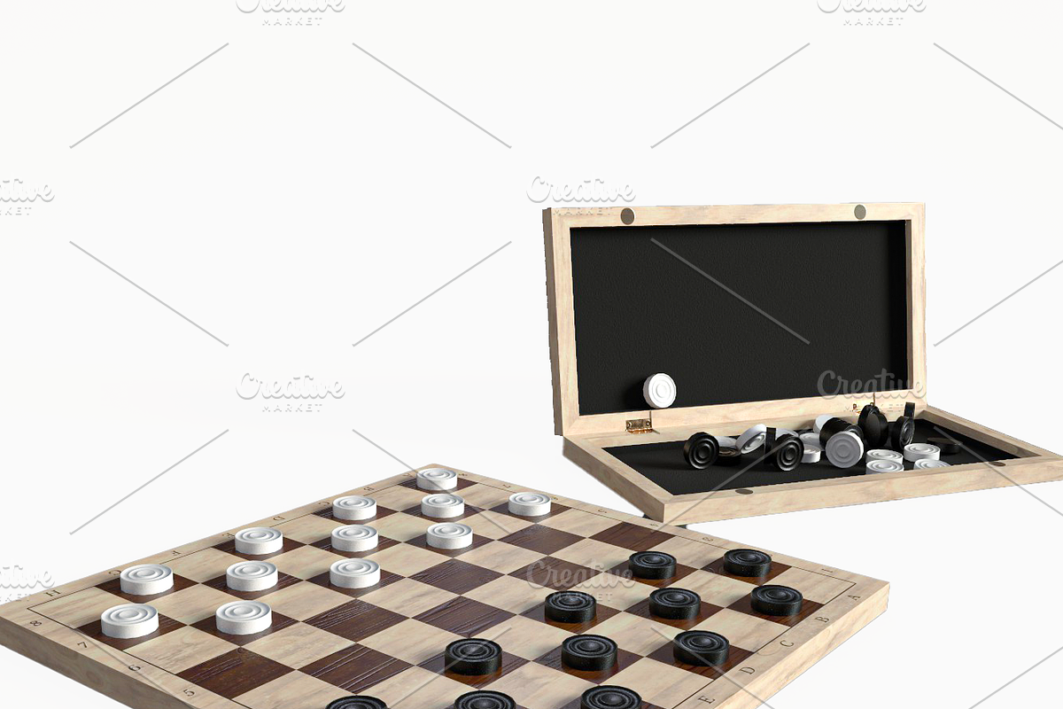 Board games set, an Object 3D Model by Snji | 3D Models (Photo 14 of 30)