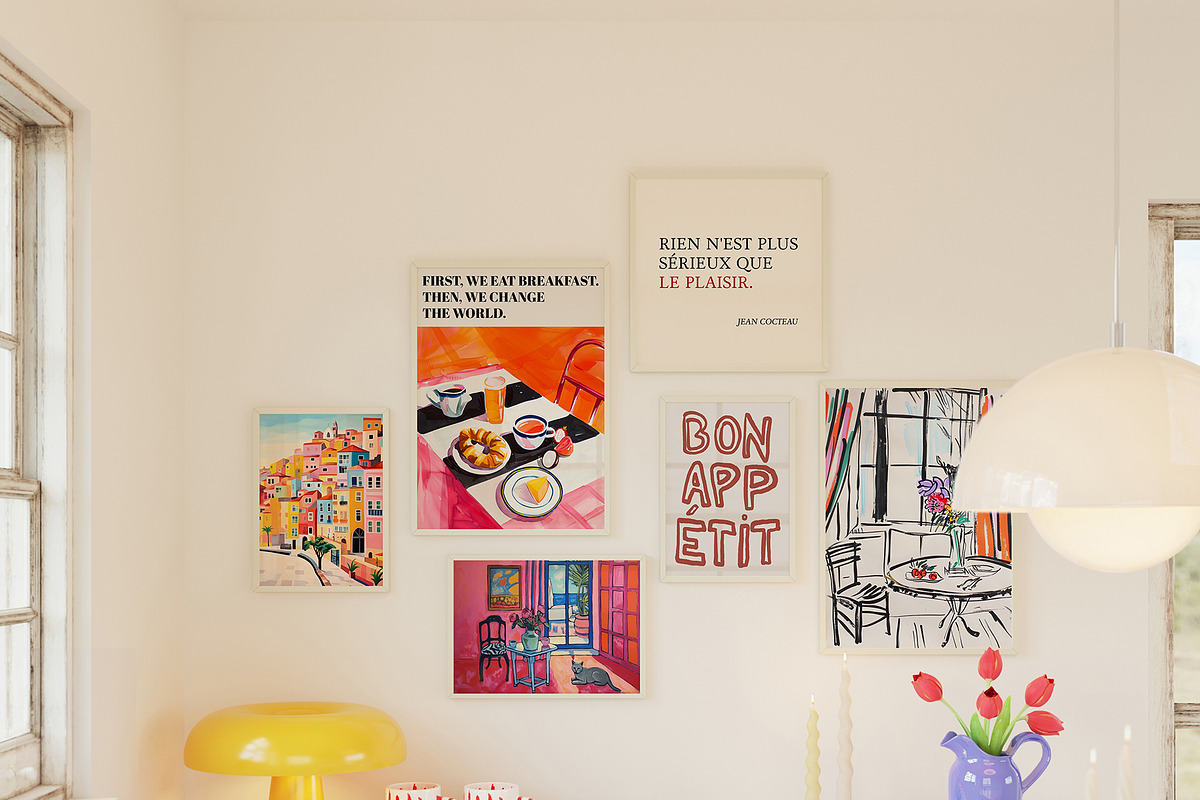 MODERN WALL ART GALLERY mixed prints, a Background Graphic by alenaganzhela (Photo 6 of 11)