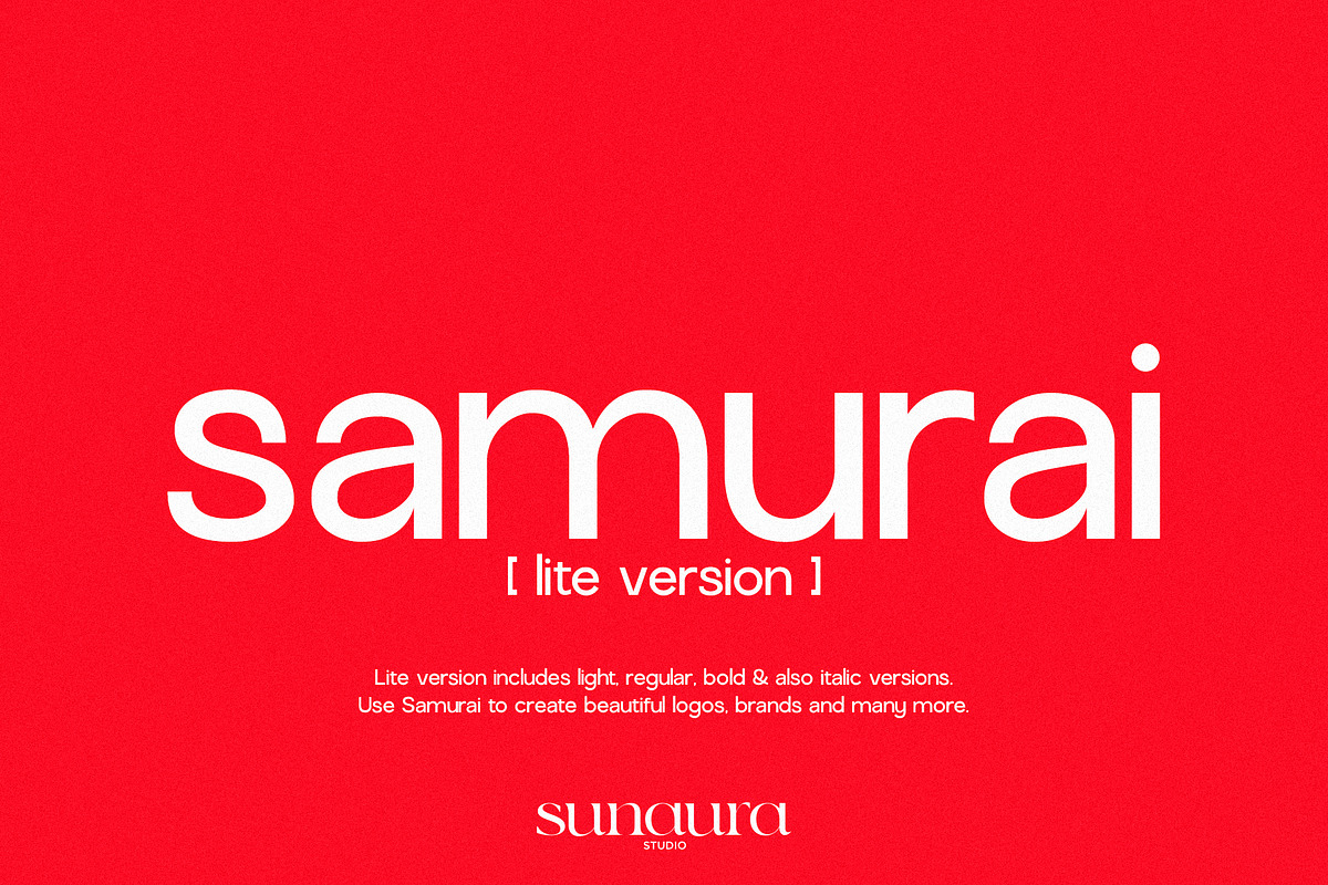 Samurai Lite Pack (6 Fonts), a Sans Serif Font by Schrifted Type (Photo 1 of 11)