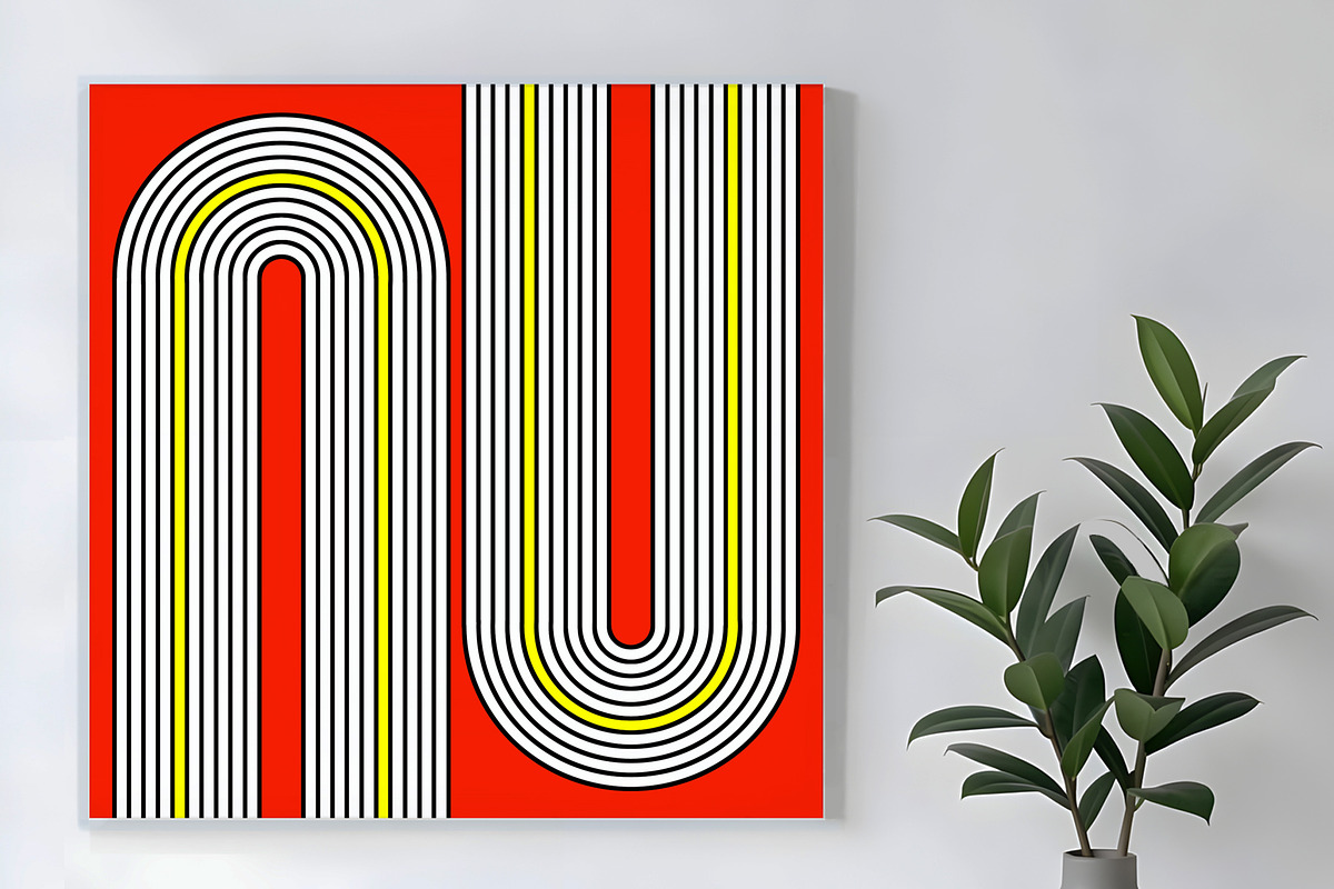 Yellow Arch Geometric, a Decorative Illustration by Sharon Schwalbe (Photo 1 of 5)