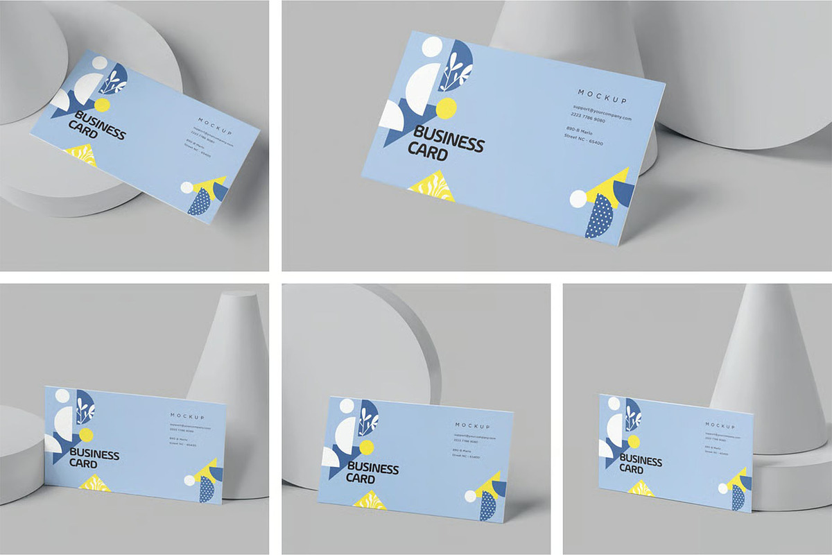 Visiting Card Mockups, an Advertising Mockup by megostudi0 (Photo 1 of 7)
