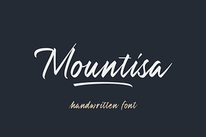 Mountisa | Handwritten Font, a Script Font by Lemonthe