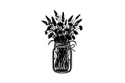 Wildflower Mason Jar SVG Bundle, an Illustration by Designs_River (Thumbnail 21 of 31)
