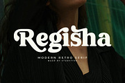 Regisha Modern Retro Serif Font, a Serif Font by Storytype Studio (Thumbnail 1 of 15)