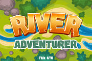 River Adventurer - Block Font, a Sans Serif Font by tokokoo (Thumbnail 12 of 13)