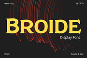 Broide – Display Serif, a Serif Font by Craft Supply Co. (Thumbnail 1 of 8)