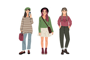 Elegant pretty woman in casual, a Person Illustration by Stock-Smart-Start