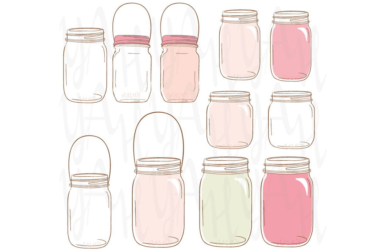 Flower Mason Jar, an Illustration by YenzArtHaut (Photo 2 of 2)