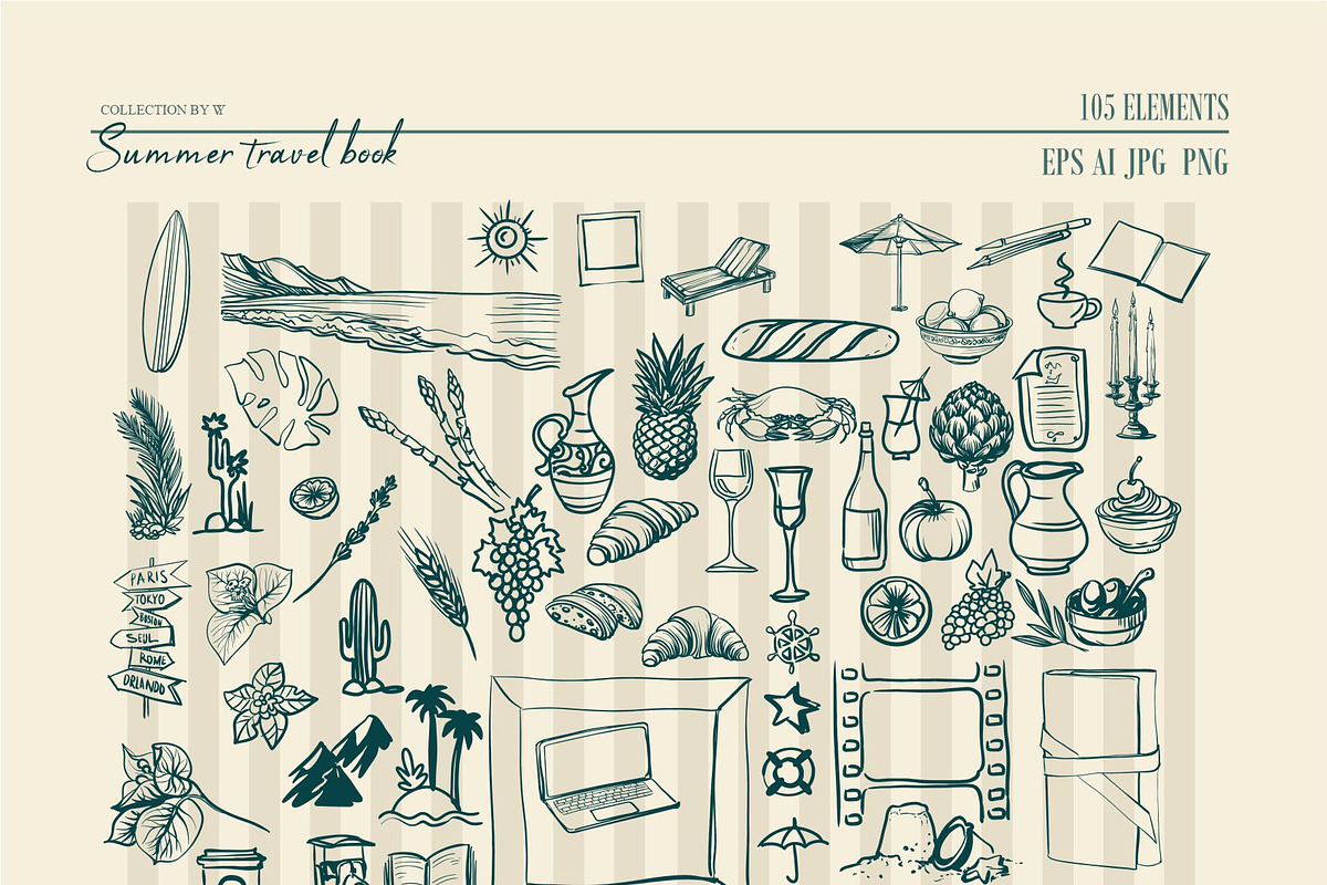 Summer travel book, an Object Graphic by Collection by VY (Photo 2 of 14)
