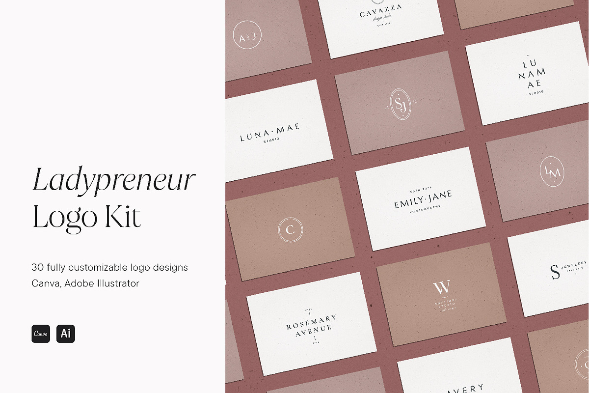 Ladypreneur Logo Kit, a Branding & Logo Template by Wild Theory (Photo 1 of 11)