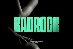 Badrock | Condensed Display Font