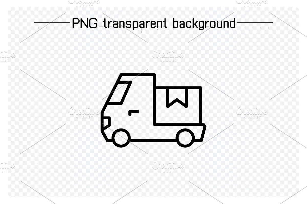 Car, Motorhome, Van and Truck Icons, an Outline Icon by Designfour (Photo 3 of 7)