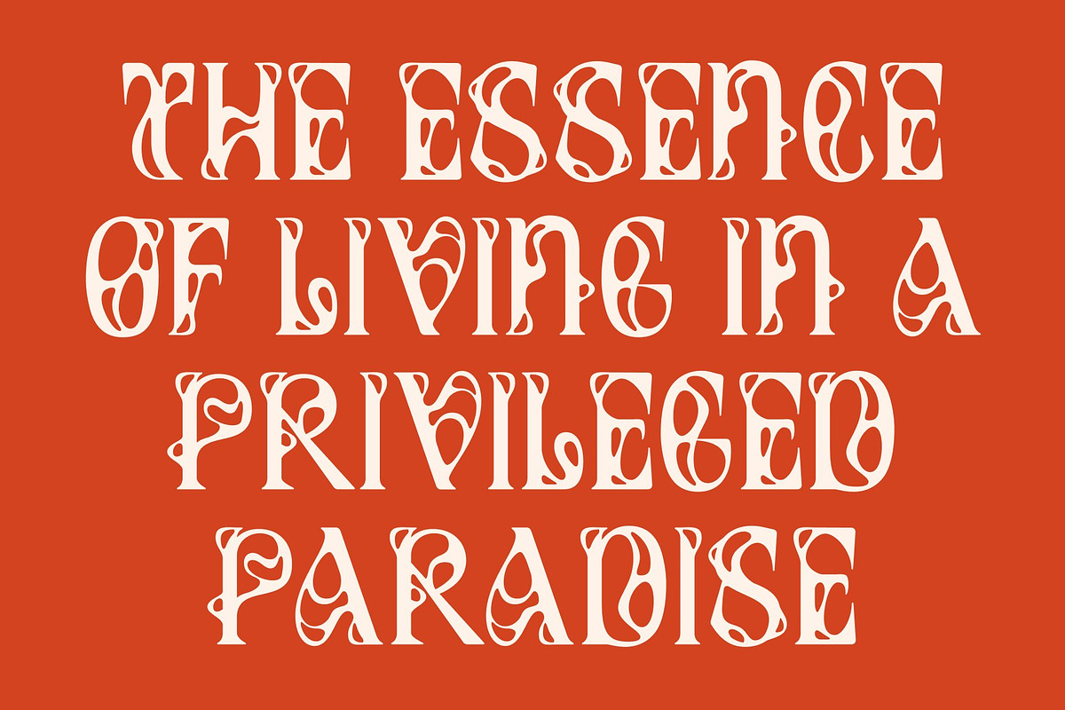 Trouble – Melted Serif Font, a Serif Font by Craft Supply Co. (Photo 6 of 8)