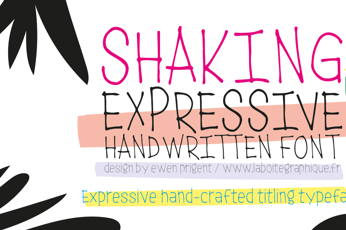 Shaking package, a Handwritten Font by La Boite Graphique (Photo 2 of 9)