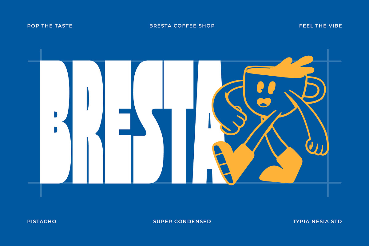 Pistacho - Bold Super Condensed Font, a Sans Serif Font by Typia Nesia (Photo 6 of 11)