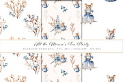 At The Mice Tea Party Collection, an Animal Illustration by Pati Paints (Thumbnail 7 of 14)
