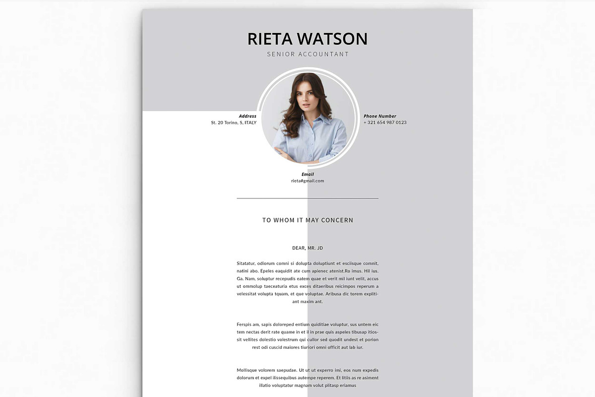 Resume Template, a Resume Template by Peunayah (Photo 2 of 7)