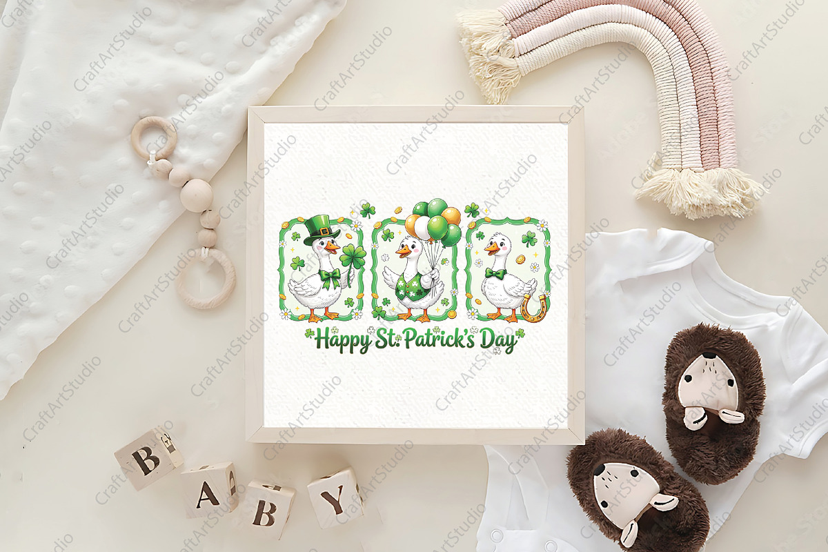 St Patricks Day Goose PNG, an Illustration by CraftArtStudio (Photo 4 of 4)