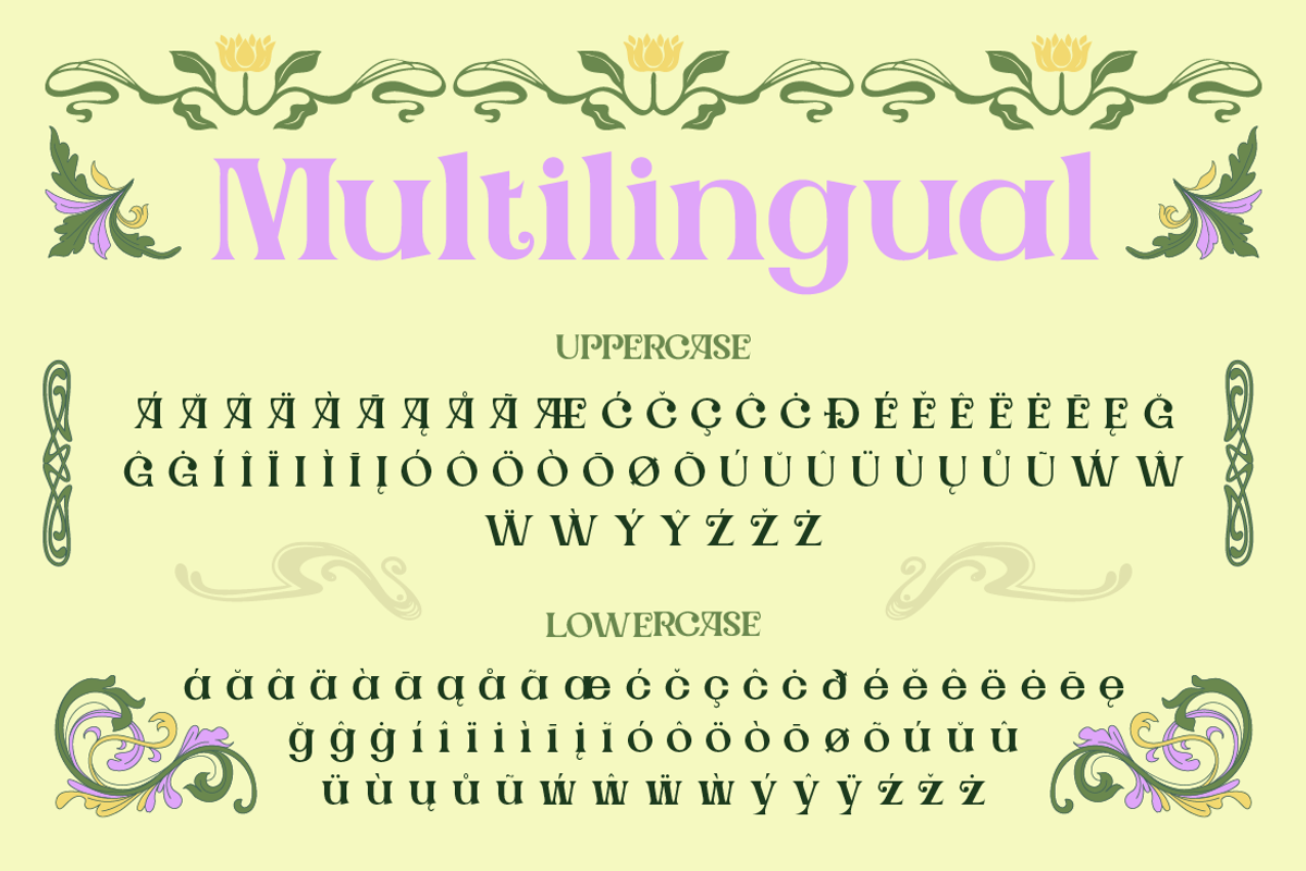 Sanridge - Art Nouveau Typeface, a Serif Font by Artisan Themes (Photo 9 of 11)