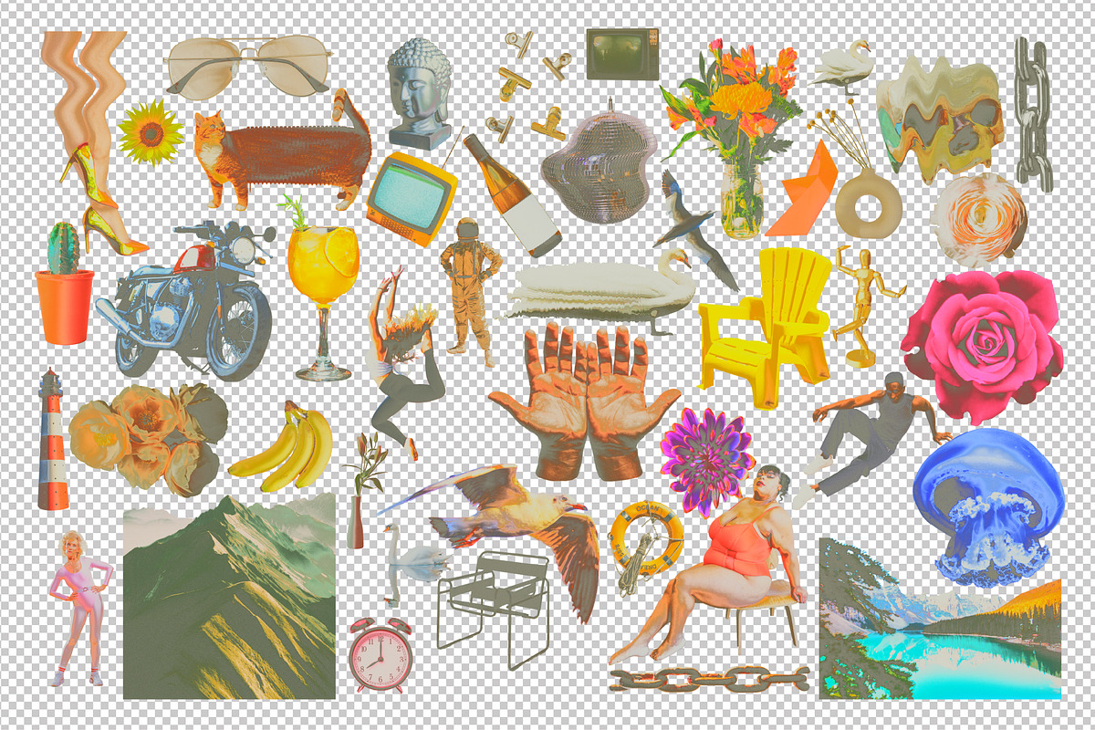 90s Collage Low Ink Kit, an Object Graphic by angelainthefields (Photo 5 of 13)