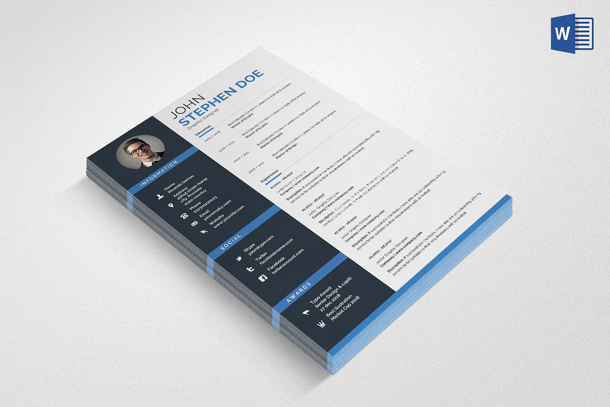 Resume, a Resume Template by graphicforest (Photo 2 of 3)