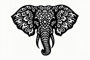 Elephant Silhouette with Ornamental, an Illustration by Amazin_art (Thumbnail 16 of 16)