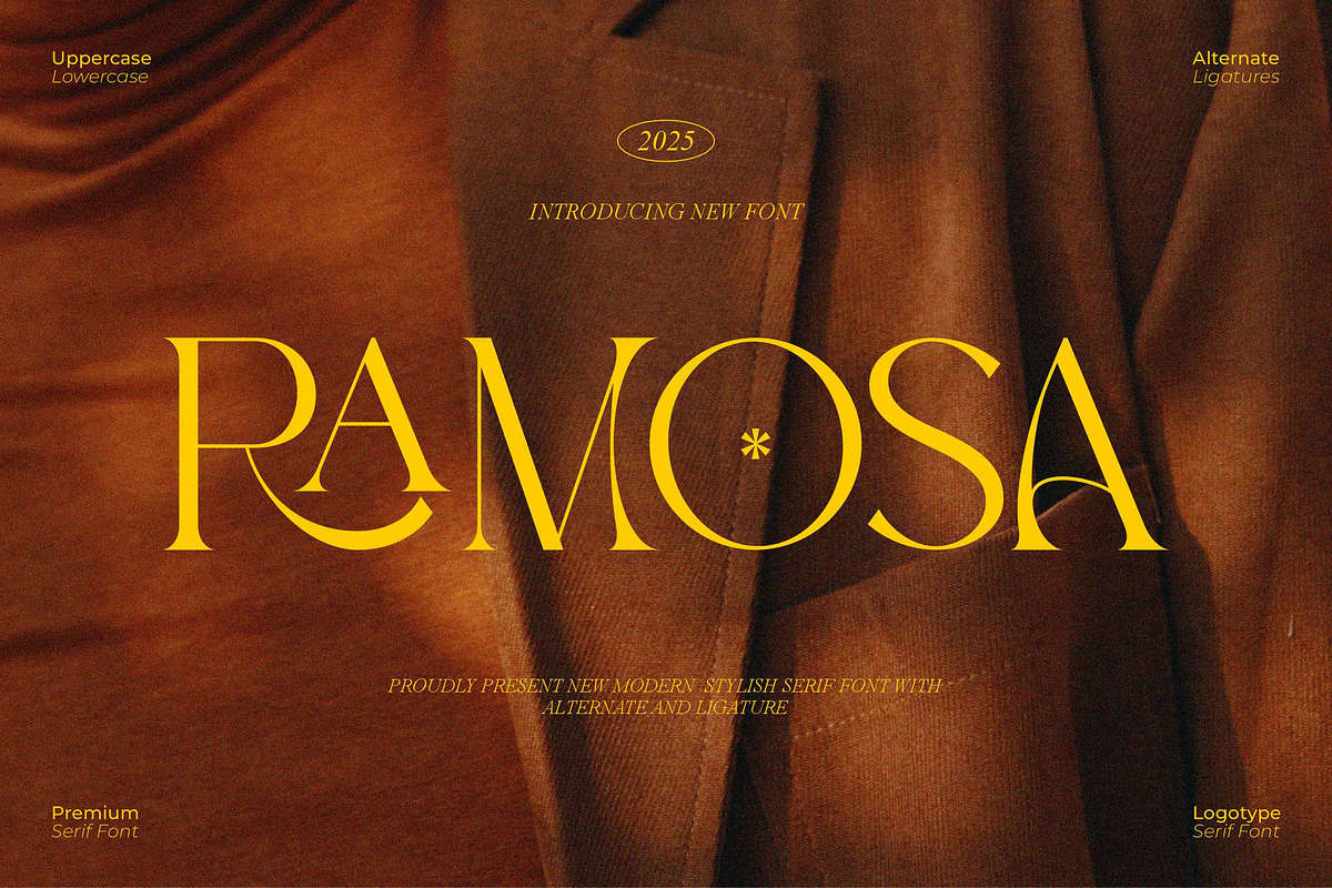 Ramosa || Modern Stylish Serif Font, a Font by Ermedia Studio (Photo 1 of 10)