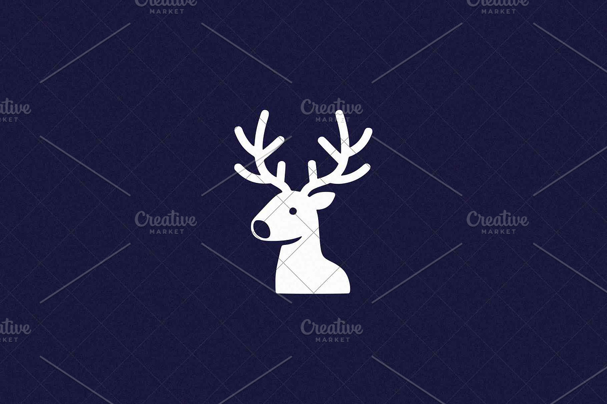 Deer Head Icon, an Animal Illustration by Vectorium Studio (Photo 3 of 4)