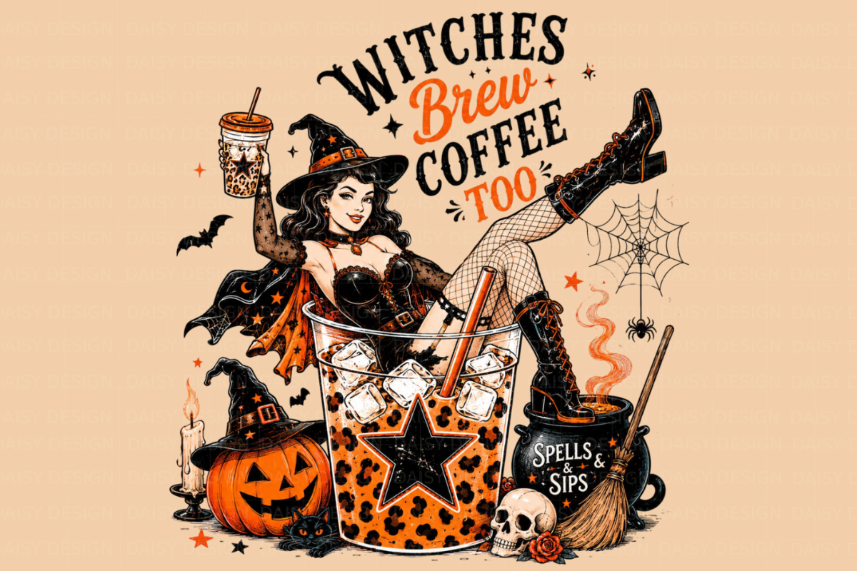 Coffee Halloween Tshirt Png Bundle, a Seasonal Illustration by Daisy Design (Photo 8 of 9)