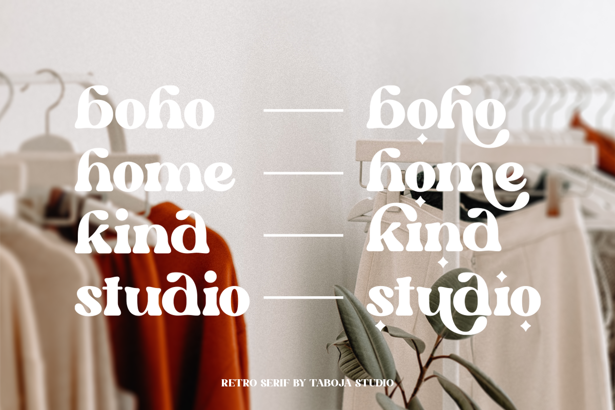 Peach Melon | Retro Serif, a Serif Font by Taboja Studio (Photo 5 of 10)