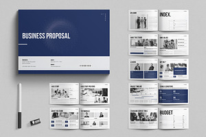 Business Proposal Template Landscape, a Brochure Template by E-Type