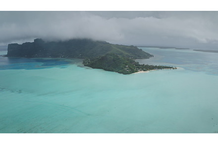 Maupiti, heart-shaped island in, a Nature Photo by Goinyk