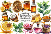 Natural Remedies Clipart, an Illustration by OK Design (Thumbnail 1 of 5)