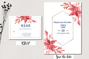 Watercolor Floral Wedding Suit, an Invitation Template by Zmapist (Thumbnail 4 of 5)