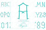 Watercolor Alphabet Pagoda Mahjong, a Graphic by LABFcreations (Thumbnail 3 of 3)