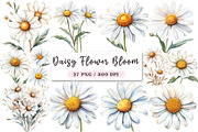 Daisy Flower Bloom Clipart, an Illustration by DreamArtGraphic (Thumbnail 1 of 4)