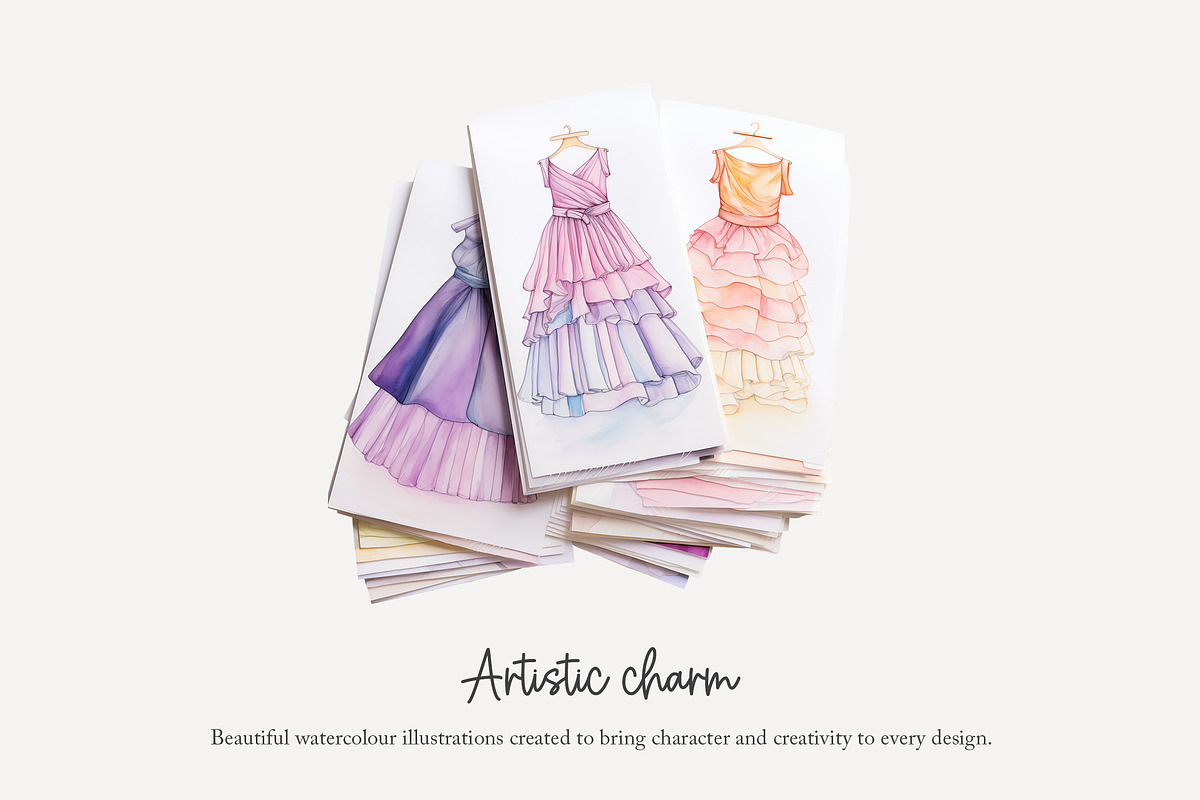 90 watercolour seamstress clip art, a Work Illustration by Poppy Lane Studio (Photo 4 of 11)