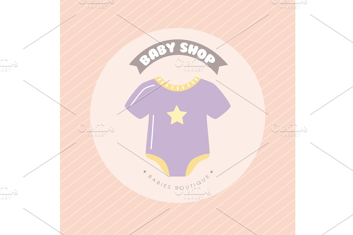 baby shop banner, an Object Illustration by studiogstock