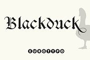 Blackduck, a Blackletter Font by Eurotypo (Thumbnail 1 of 6)