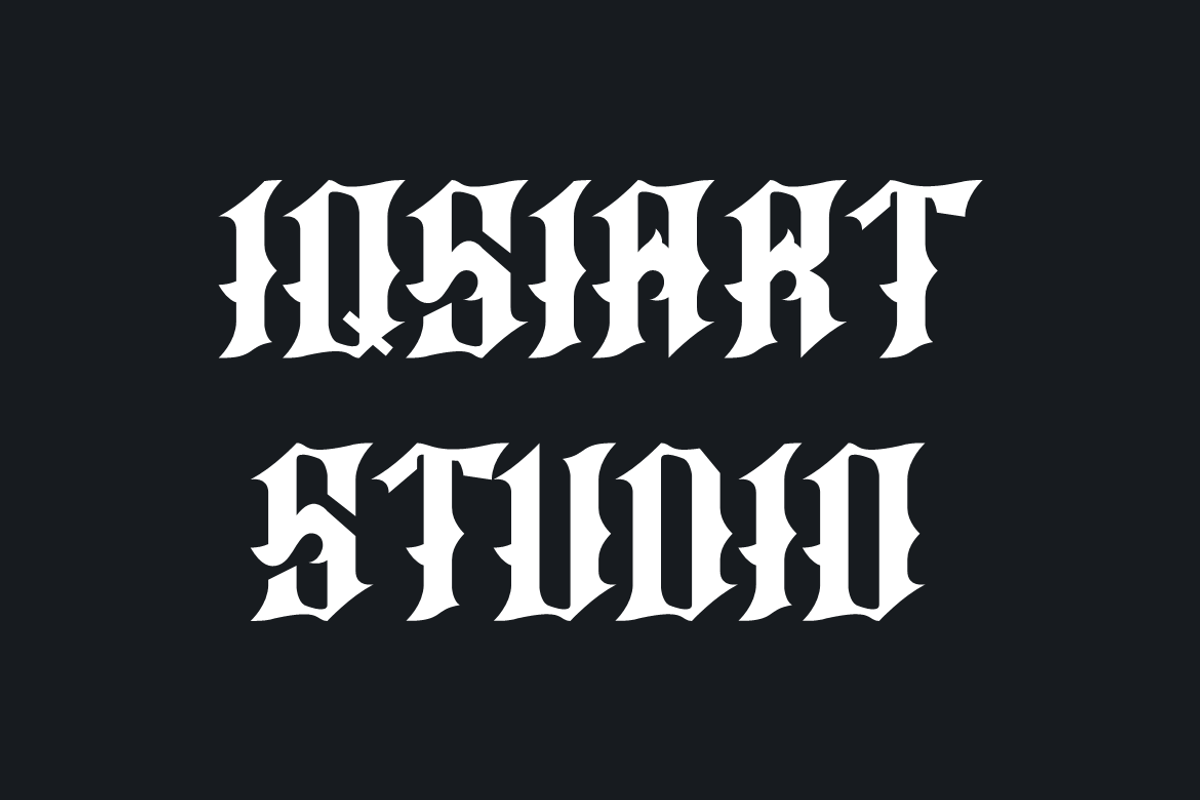 Rigo Kicmer - Old English Font, a Blackletter Font by Iqsiart Studio (Photo 3 of 8)