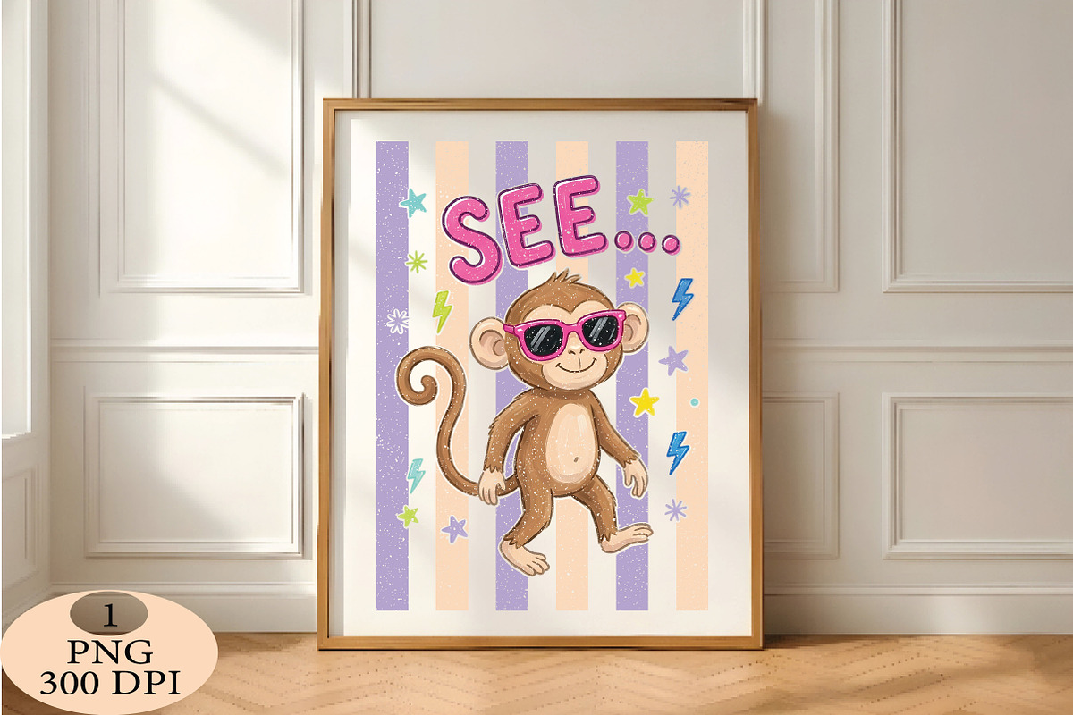 See... Monkey Summer PNG, an Illustration by Daily.Designs (Photo 5 of 6)
