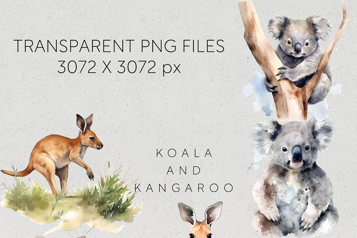 Bulk Australian Animals Clipart PNG, an Animal Illustration by Pawcasso's Portraits (Photo 9 of 10)